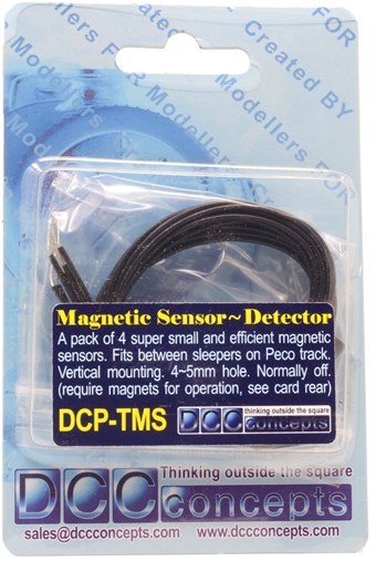 Slim vertical mounted track sensor magnets - pack of 4