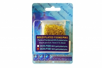 Gold-plated heavy duty track pins - pack of 100
