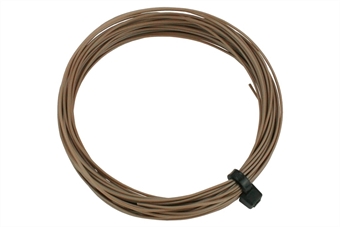 Stranded fine decoder wire - brown - 6 metres