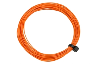 Stranded fine decoder wire - orange - 6 metres