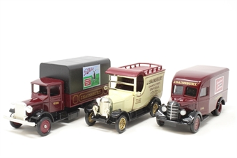 Set of three vehicales - 'J. Sainsbury'