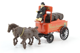 Horse drawn brewers dray 'Vaux Beers'