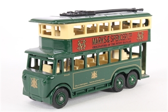 1928 Karrier E6 Trolley Bus Green 'Marks & Spencer'