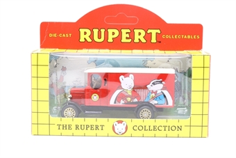 Morris van in red 'Rupert Bear'