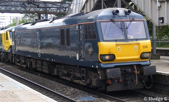 Class 92 92038 in Caledonian Sleeper blue - DCC fitted - Cancelled from production