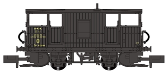 Shark brake van/ballast plough DB993900 'Llynclys Junction' in BR black with straw lining and lettering - Cancelled from production