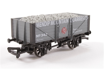 5-Plank Wagon - "Mendip Mountain Quarries" 342 - Special Edition for East Somerset Models
