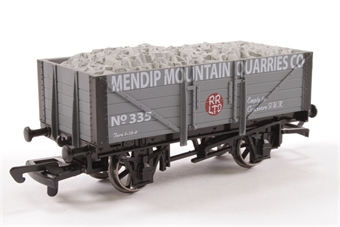 5-Plank Wagon - "Mendip Mountain Quarries" 335 - Special Edition for East Somerset Models