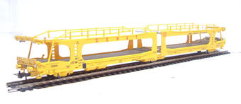 D/deck car transporter wagon of the Spanish RENFE in 'Semat-Pool Iberico' yellow livery Epoch V 