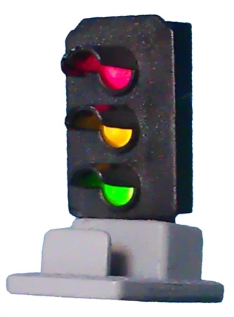 3 light signal red/green/yellow ground