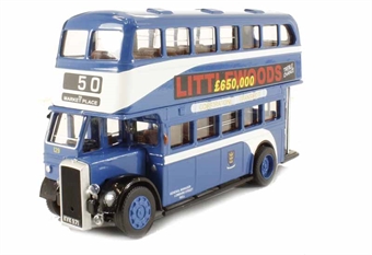 Daimler Birmingham Standard Hull bus No.50 via Market Place "Hull Brewery & Littlewoods"