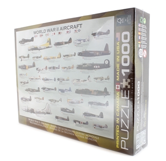 WWII Aircraft 1000pc jigsaw (26.5in x 19.25in)
