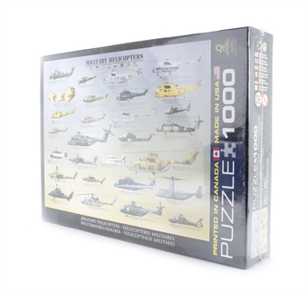 Military Helicopters 1000pc jigsaw (26.5in x 19.25in)