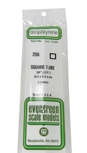 3/8" Square tube 2 per pack