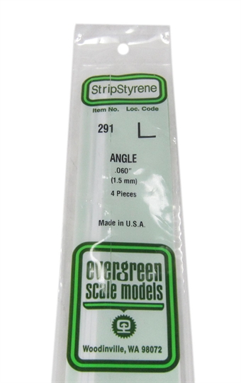 0.060" Right angle section 4 per pack