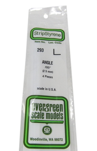 0.100" Right angle section 4 per pack
