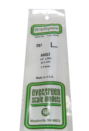 1/4" Right angle section 2 per pack