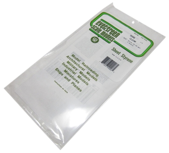 12" x 6" Clear sheets 0.010" thickness 2 per pack