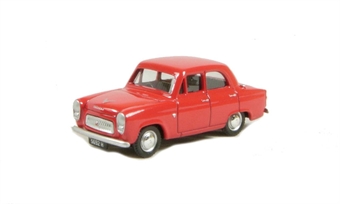 Ford Prefect 100E 4-door saloon in red