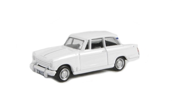 Triumph Herald 13/60 saloon in white with opening bonnet