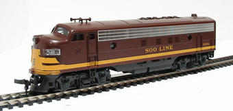 EMD FP7 BO-BO diesel loco "Soo Lines"