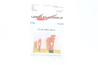 Pillar post boxes - pack of 2 - unpainted whitemetal kit