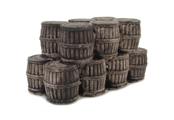 Scotch whisky barrels - stack of 10
