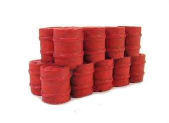 Stack of Oil Drums, red