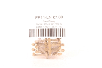 Locking Fishplate - 7mm - Brass - 12 pairs