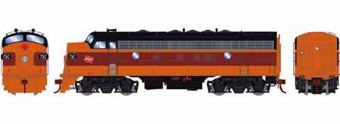 F7A EMD 73C of the Milwaukee Road - digital sound fitted