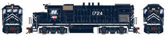 EMD GP15AC of the Missouri Pacific 1724 - digital sound fitted