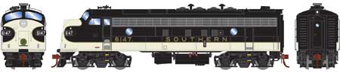 FP7A EMD 6147J of the Southern (Black) 