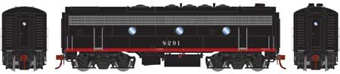 F7B EMD 8291 of the Southern Pacific (Black Widow) 