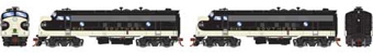 FP7A/FP7A EMD 6148F & 6146L of the Southern (Black) - digital sound fitted