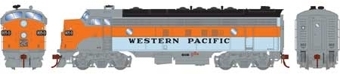 FP7A EMD 805-D of the Western Pacific - digital sound fitted