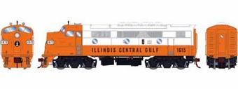 F3A EMD 1615 of the Illinois Central Gulf (Freight) 