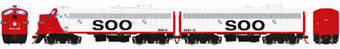 FP7A/F7B EMD 500a & 2501c of the Soo Line (Freight) 