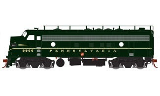 FP7A EMD 9866 of the Pennsylvania (Passenger) - digital sound fitted