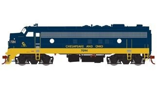 FP7A EMD 7094 of the Chesapeake and Ohio (Passenger) - digital sound fitted