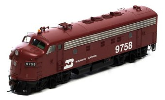 F7A EMD 9758 of the Burlington Northern (Freight/Brown) - digital sound fitted