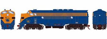 F3A EMD of the Central of New Jersey (Freight) - unnumbered - digital sound fitted