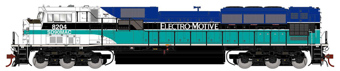SD90MAC-H EMD Phase I 8204 of the EMD