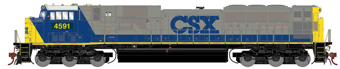 SD80MAC EMD 4591 of the CSX - digital sound fitted