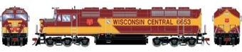 F45 EMD 6653 of the Wisconsin Central - digital sound fitted 