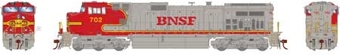 Dash 9-44CW GE 702 of the BNSF - digital sound fitted