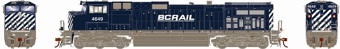 Dash 9-44CW GE 4649 of the British Columbia - digital sound fitted