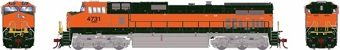 Dash 9-44CW GE 4982 of the BNSF - digital sound fitted