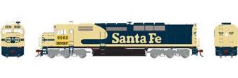 SDP40F EMD 6962 of the Santa Fe 