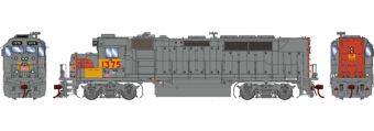 GP40P-2 EMD 1375 of the Union Pacific - digital sound fitted
