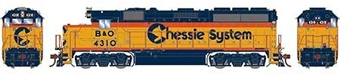 GP40-2 EMD 4310 of the Chessie - digital sound fitted